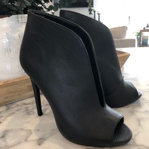 JustFab open-toe booties